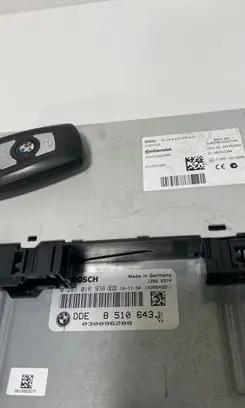 BMW 5 F10 F11 Engine ECU kit and lock set 8510643 0281016938