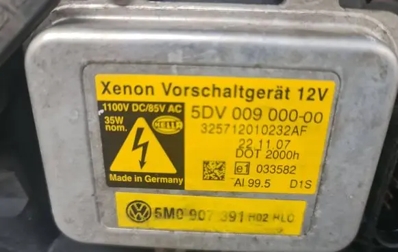 Volkswagen Touareg I Headlight/headlamp 5M0907391 5DV00900000 325712010232AF