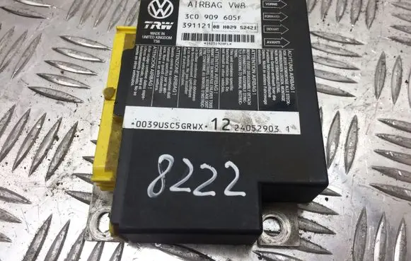 Volkswagen PASSAT B6 Airbag control unit/module 3C0909605F 8222