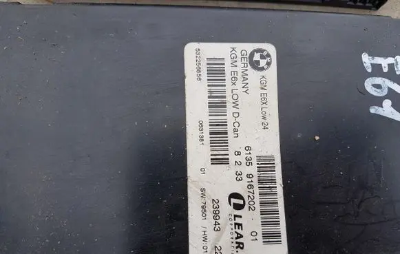 BMW 5 E60 E61 Gateway control module 9176078