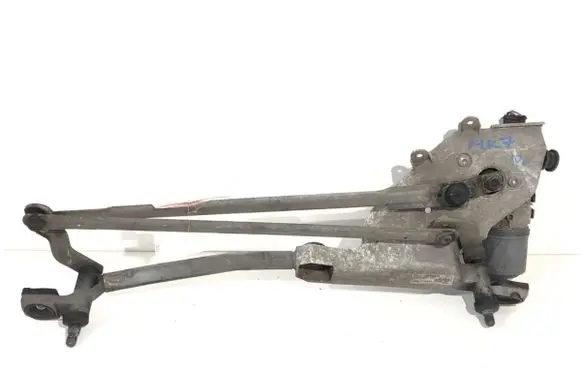 Front wiper linkage and motor