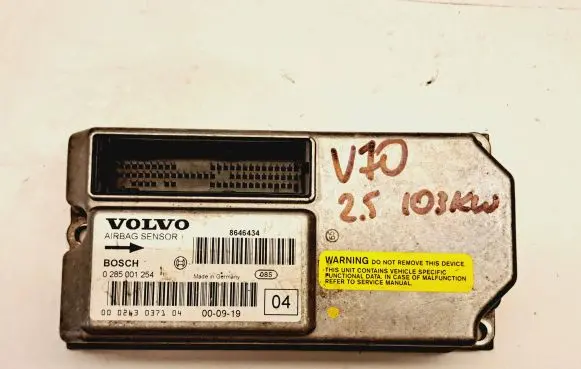 Volvo V70 Airbag control unit/module 8646434 0285001254