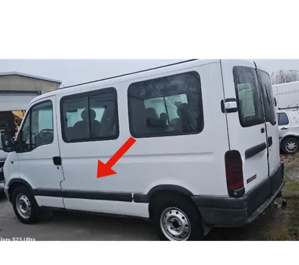 Renault Master II Rear fender molding trim 7701692582
