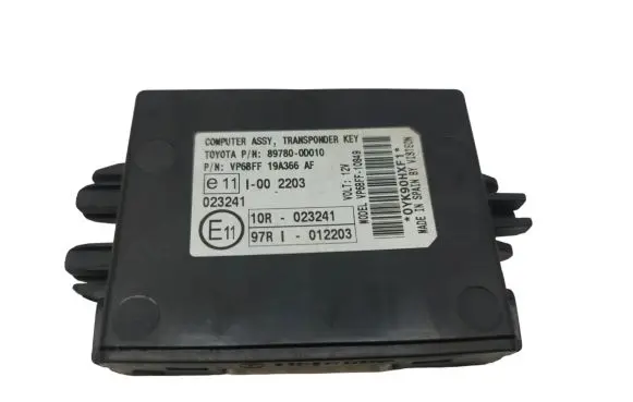 Toyota Yaris Immobilizer control unit/module 897800D010