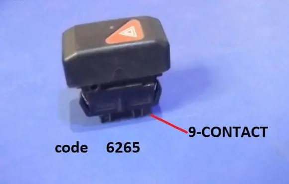 Renault Espace II Hazard light switch 6265