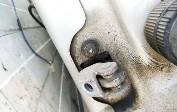 Opel Combo C Front door check strap stopper 