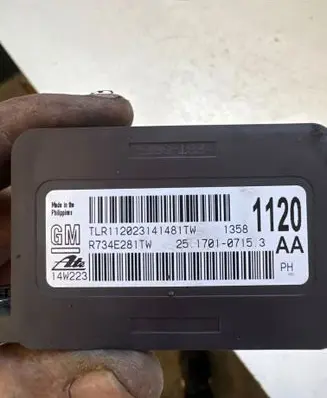 Opel Zafira C ESP acceleration yaw rate sensor 25170107153 TLR1120231414811W R734E281TW