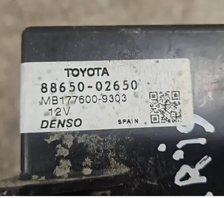 Toyota Auris 150 Other control units/modules 8865002650 MB1776009303