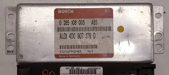 Audi A6 S6 C4 4A ABS control unit/module 0265108005 4D0907379D DT051294D489
