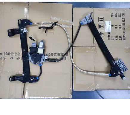 Peugeot 308cc Rear door window regulator with motor 9681903480 0130822386