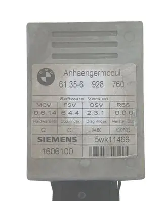 BMW 5 E60 E61 Parking PDC control unit/module 61356928760 1606100 5WK11469