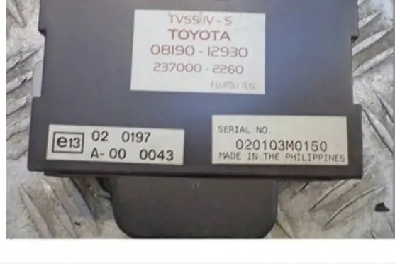 Toyota Celica T230 Alarm control unit/module 0819012930