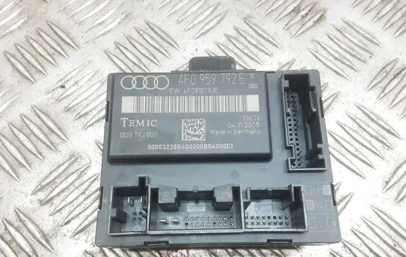 Audi A6 S6 C6 4F Door control unit/module 4F0959792E