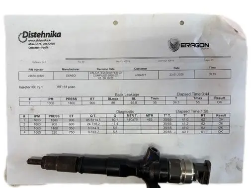 Toyota Hilux (AN10, AN20, AN30) Fuel injector 2367030400 2367039365 2950500200