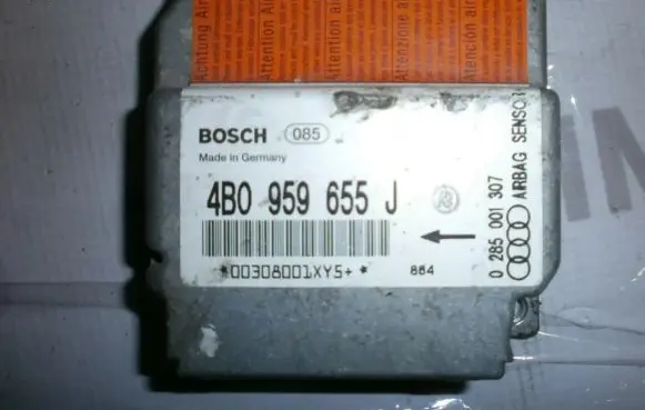 Audi A6 S6 C5 4B Airbag control unit/module 4B0959655J 0285001307