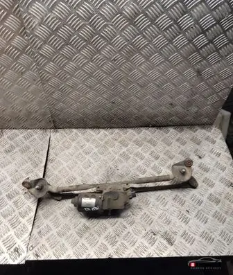 Front wiper linkage and motor