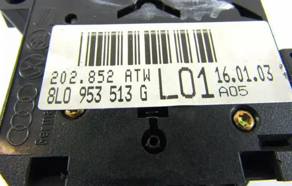 Volkswagen Sharan Light switch 8L0953513G