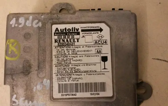 Renault Scenic II - Grand scenic II Airbag control unit/module 8200340431 603989700