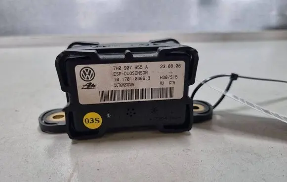 Volkswagen Touran I ESP acceleration yaw rate sensor 7H0907655A