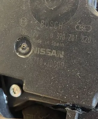 Nissan Qashqai Rear window wiper motor 0390201820