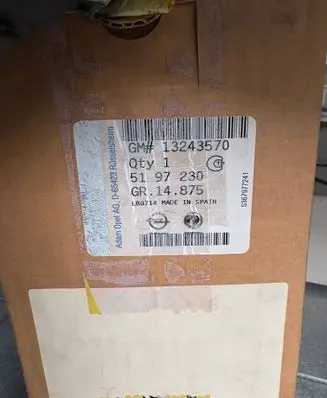Opel Meriva A Front seatbelt 13243570