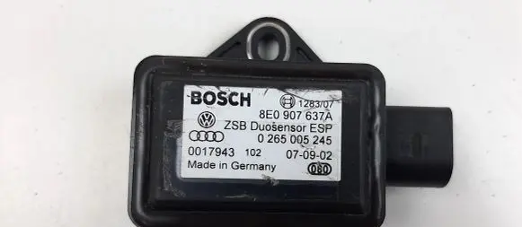 Audi A4 S4 B6 8E 8H ESP acceleration yaw rate sensor 8E0907637A 0265005245