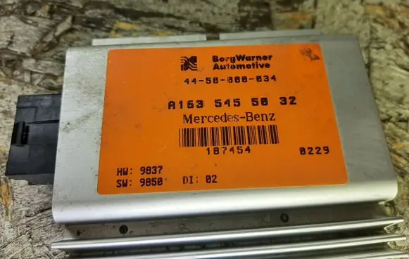 Mercedes-Benz ML W163 Transfer box differential control unit A1635455032 4450000034