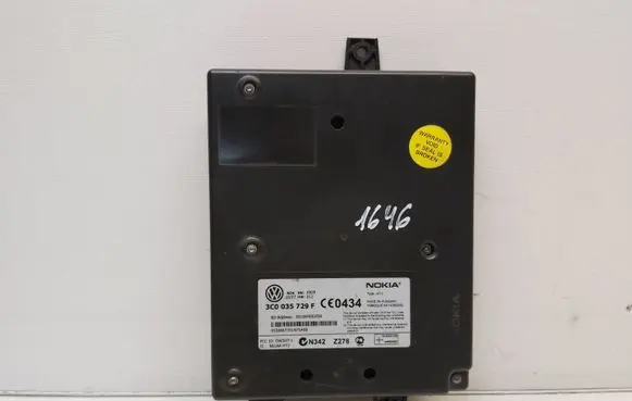 Volkswagen PASSAT B6 Bluetooth control unit module 3C0035729F