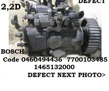 Renault Laguna I Fuel injection high pressure pump 0460494436 7700103485