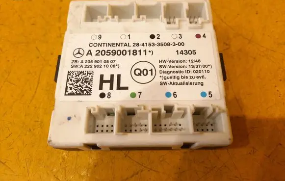Mercedes-Benz C W205 Door control unit/module A2059001811