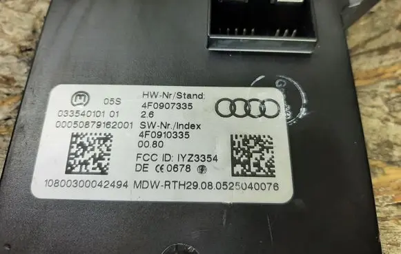 Audi A6 S6 C6 4F Keyless (KESSY) go control unit/module 4F0907335 4F0910335