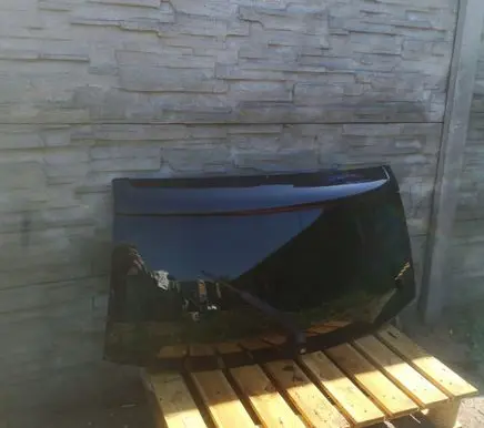 Volkswagen Touareg I Rear windscreen/windshield window 