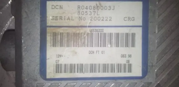 Fiat Marea Engine control unit/module R04080003J 200222