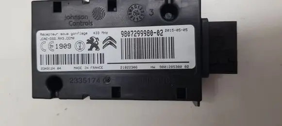Citroen C4 II Tire pressure control unit 9807299980 980729998002