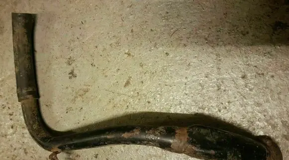 Volkswagen Golf I Fuel tank filler neck pipe 155201129