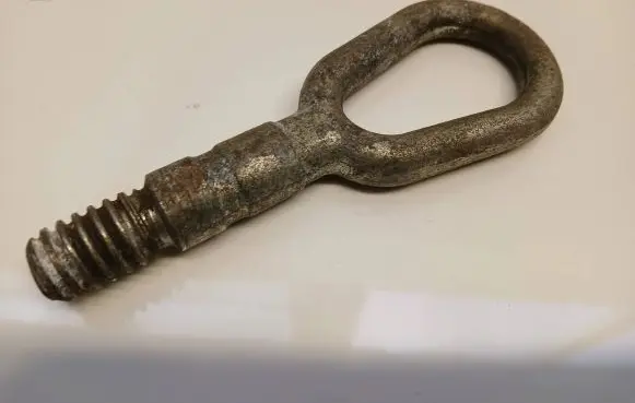 Towing hook eye
