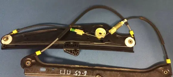 Sliding door window regulator with motor