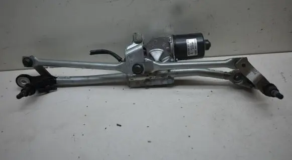 Front wiper linkage and motor