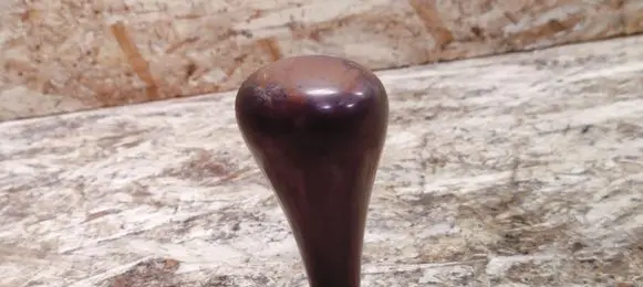 Gear lever shifter trim leather/knob