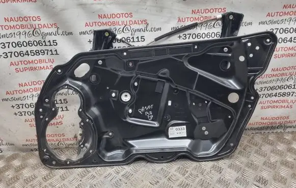 Volkswagen PASSAT B7 Front window lifting mechanism without motor 3AA837756