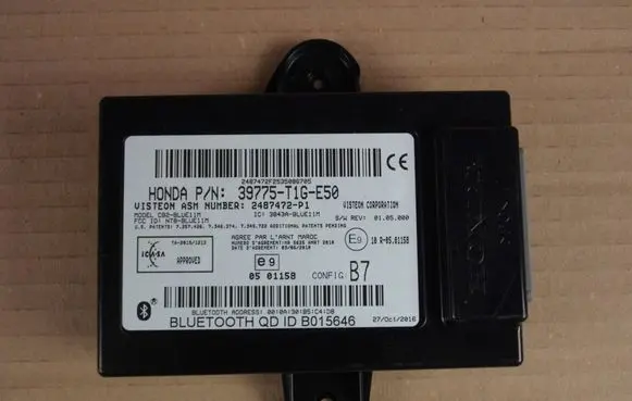 Honda CR-V Bluetooth control unit module 39775T1GE50