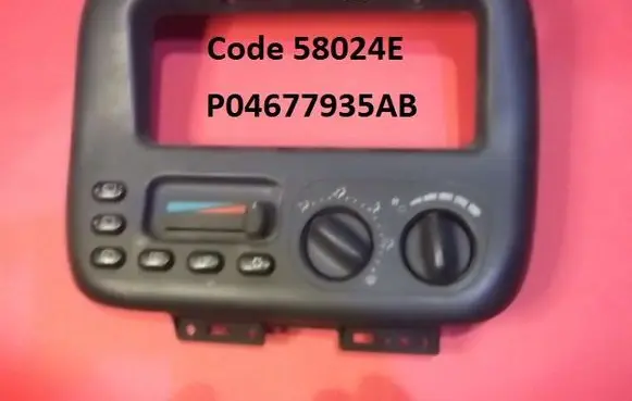 Chrysler Voyager Climate control unit 58024E P04677935AB