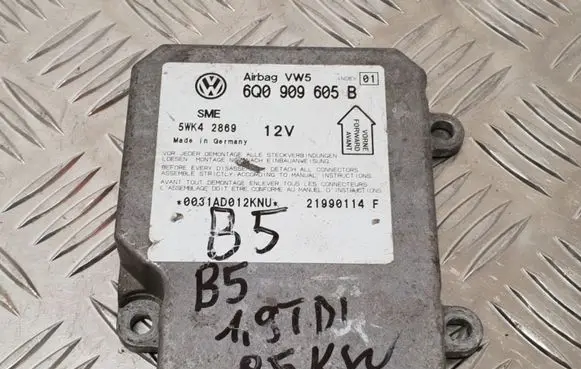 Volkswagen PASSAT B5 Airbag control unit/module 6Q0909605B 5WK42869
