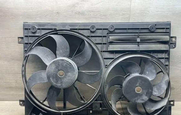 Volkswagen PASSAT B7 Electric radiator cooling fan 1K0121207BC 1K0121205DD
