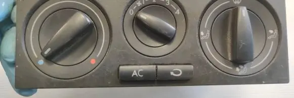 Volkswagen Golf IV Climate control/heater control trim 1J0820045F 901511210000 657837L11