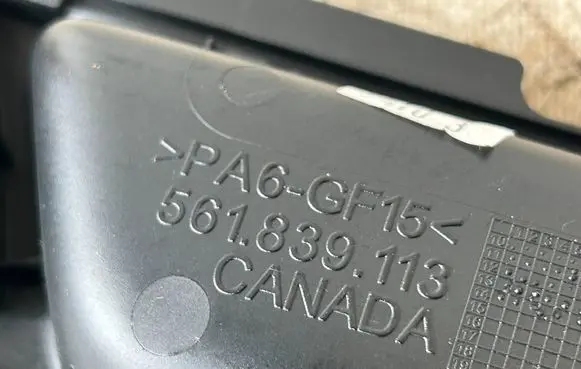 Volkswagen PASSAT B7 USA Rear door interior handle 561839113