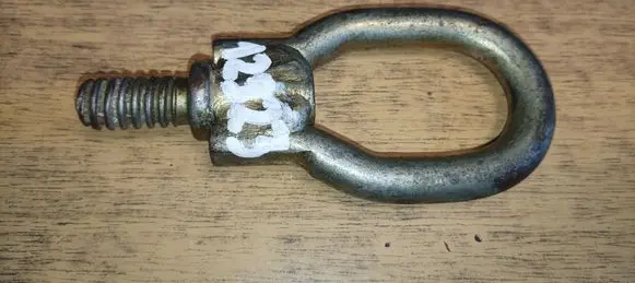 Towing hook eye