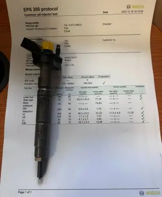 Mercedes-Benz E W211 Fuel injector A6420700587