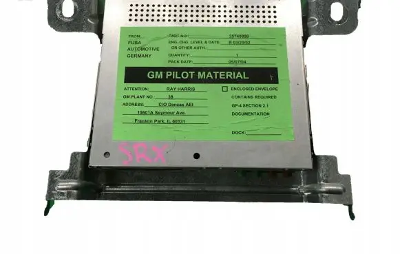 Cadillac SRX Other control units/modules 25740808