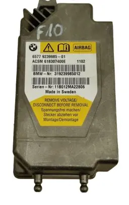 BMW 5 F10 F11 Airbag control unit/module 9239985